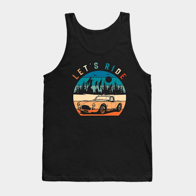 Cobra Retro Vintage Sports Car Tank Top by Closeddoor